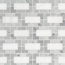 MSI Bianco Dolomite Lynx Marble Polished Mosaic SMOT-BIANDOL-LYNXP